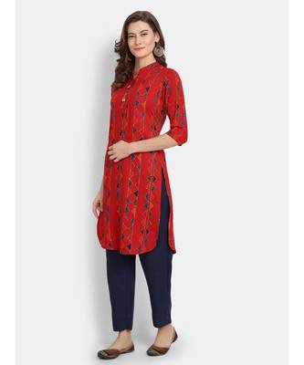 Women Printed Straight Kurta 3