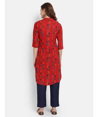 Women Printed Straight Kurta 4