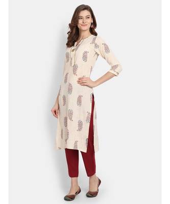 Women Printed Straight Kurta 3