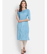 Women Self Design Straight Kurta