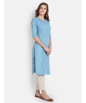 Women Self Design Straight Kurta 2