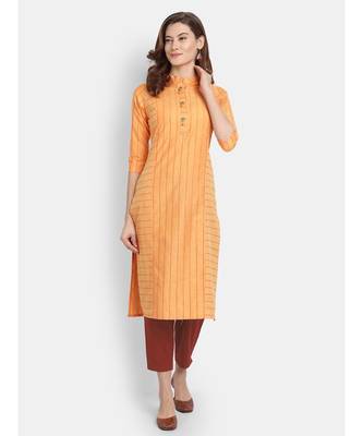 Women Striped Straight Kurta 1