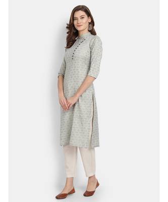 Woven Design Straight Kurta 2