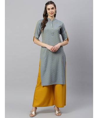 Women Self design woven Kurta 1
