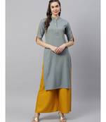 Women Self design woven Kurta