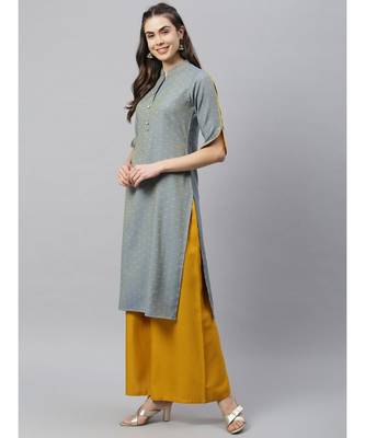Women Self design woven Kurta 3