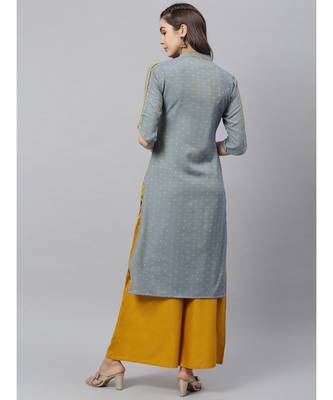 Women Self design woven Kurta 4