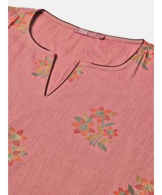 Women Floral Printed Straight Kurti 2