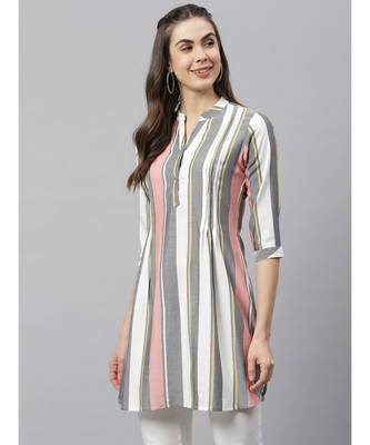 Stripe Straight Short Kurta 4
