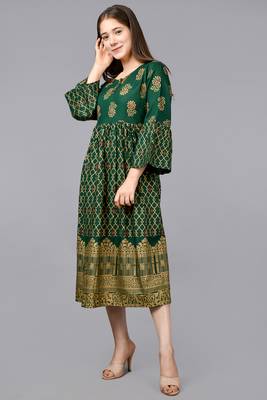 Aurish Designer Green Kurta  3