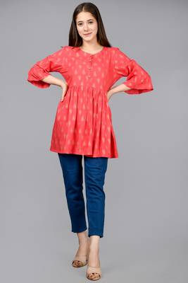 pink Aurish kurti  1