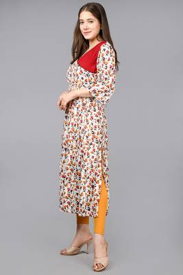 Aurish Multi Color Angrakha Kurta 5