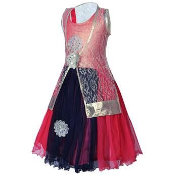 Kbkidswear Fashion Knee Length Party Wear Frock 2
