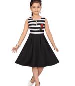 Black plain nylon kids-frocks