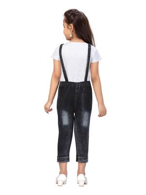 White plain blended cotton girls-top-bottom 3