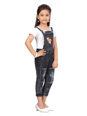 White plain blended cotton girls-top-bottom 5