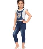 White plain blended cotton girls-top-bottom