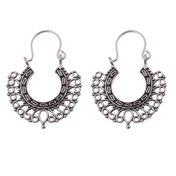 Artsy Playful Oxidised Earrings-ERMX029 1