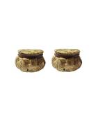 Shoptory India Embroidered Decorative Box for wedding Cum Bangle Box, Shagun Gift Packing Potli Beige, Pack of 2