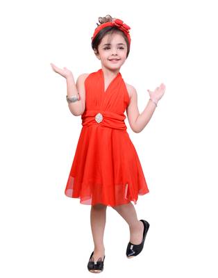 A&A Fashion Knee Length Party Wear Frock 1