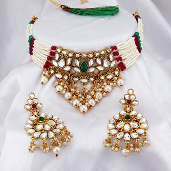 Red pearl necklace sets 1