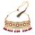 Maroon pearl necklace-sets
