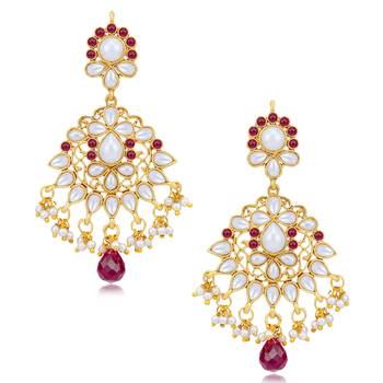 Maroon pearl necklace-sets 4