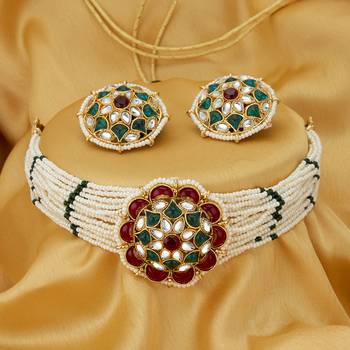 Red pearl necklace sets 1