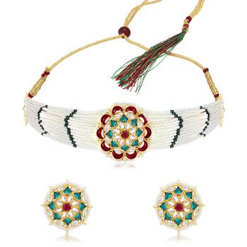 Red pearl necklace sets 2