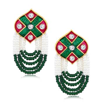 Red pearl necklace sets 4