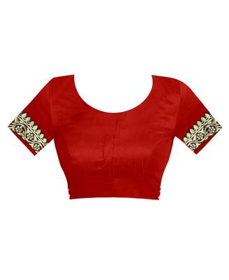 Black woven art silk saree with blouse 3