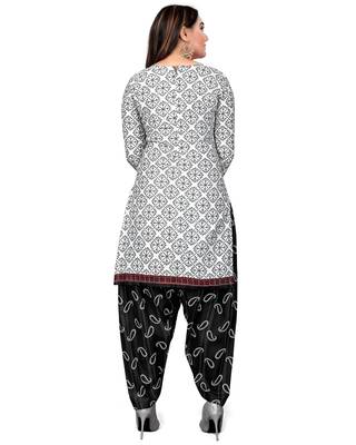 White printed cotton salwar 2