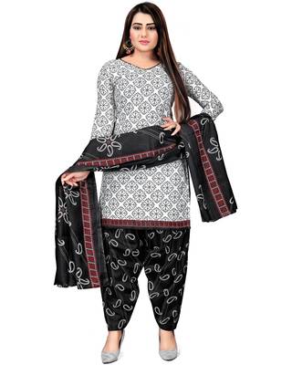 White printed cotton salwar 3