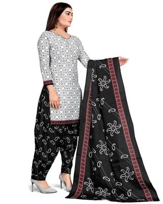 White printed cotton salwar 4