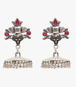 Silver jhumkas