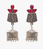 Silver jhumkas