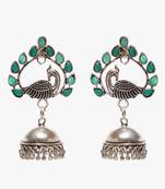Silver jhumkas