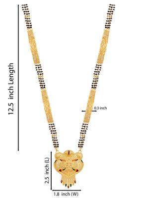 Multicolor cubic zirconia mangalsutra 4