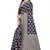 Navy blue woven art silk saree with blouse