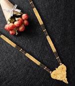 Multicolor cubic zirconia mangalsutra