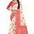 Red woven art silk saree with blouse