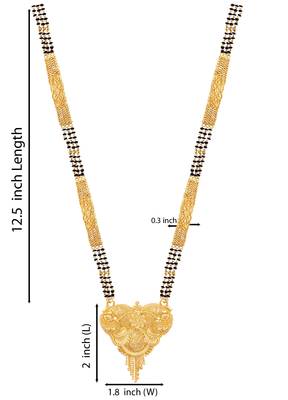 Multicolor cubic zirconia mangalsutra 4