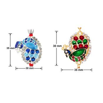 Mahi Combo of Glowing Two Rakhis 4