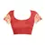 Red woven art silk saree with blouse