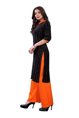 Black printed rayon ethnic-kurtis 5