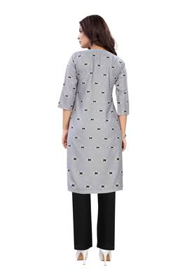 Grey printed rayon ethnic-kurtis 2