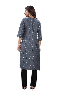 Grey printed rayon ethnic-kurtis 2