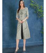Green colour Tusser kurti