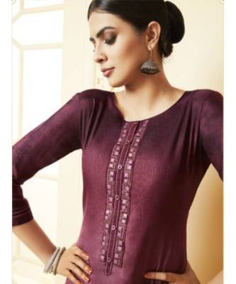 Purple Digital Print Kurta with Palazzo 2