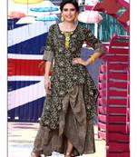 Brown Gown Type kurti